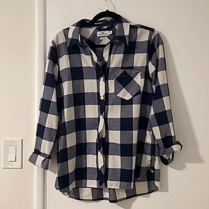 Navy Gingham Vineyard Vines Button Down